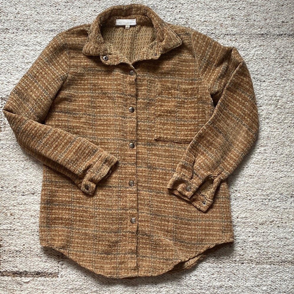 Gilded Intent Brown Button Down Shirt
